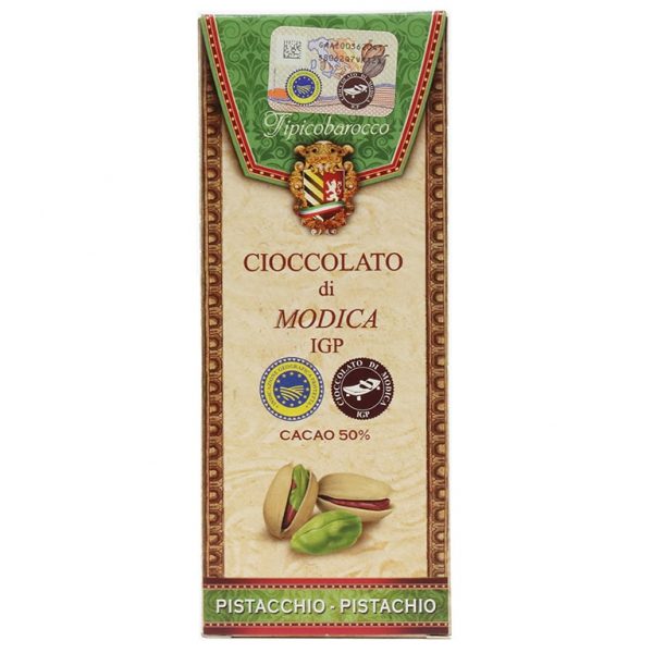 Cioccolato di Modica ai pistacchi