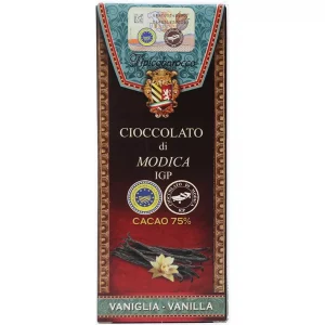 Cioccolato di Modica 75% alla vaniglia